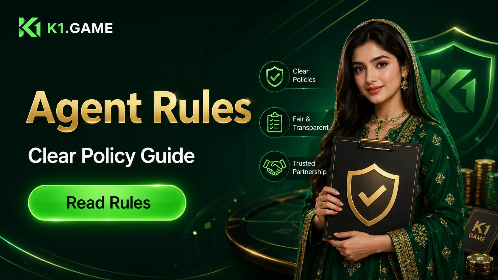 K1 Game Agent program rules and KPI requirements