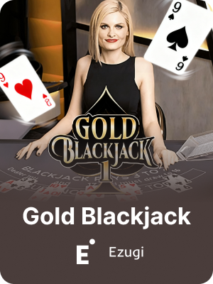 Gold Blackjack Live Casino game on K1 Game