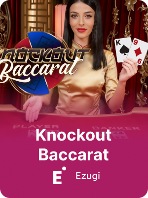 Knockout Baccarat Live Casino game on K1 Game