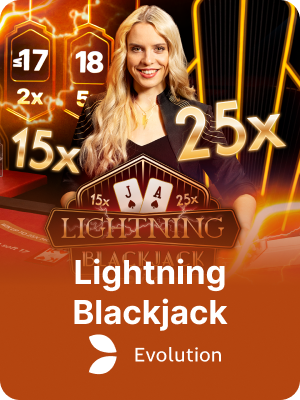 Lightning Blackjack Live game on K1 Game