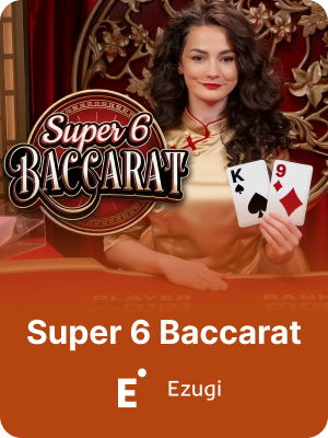 Super 6 Baccarat Live Casino game on K1 Game