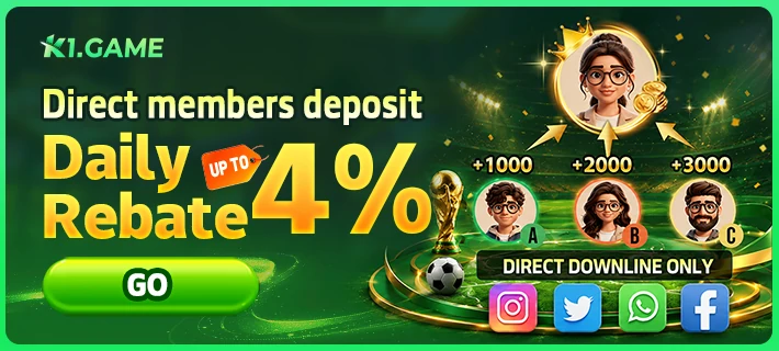 Direct Member Deposit Daily Rebate promotion banner