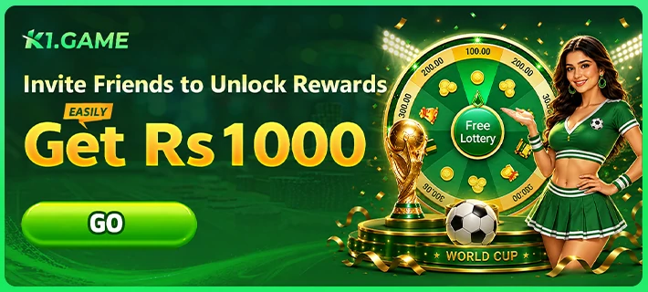 Invite Friends Free Lottery promotion banner